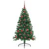 vidaXL Artificial Pre-lit Christmas Tree Green 120 cm PVC