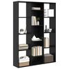 vidaXL Room Divider Black Oak 100 x 24 x 140 cm Engineered Wood