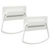 vidaXL Cabinet Handles 2 pcs White 85 x 45 mm Metal