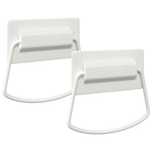 vidaXL Cabinet Handles 2 pcs White 85 x 45 mm Metal