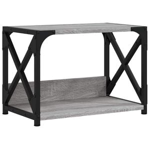vidaXL Printer Stand 2-Tier Grey Sonoma 44x26x31,5 cm Engineered Wood