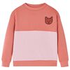 vidaXL Kids'Sweatshirt Colour Block Pink 104
