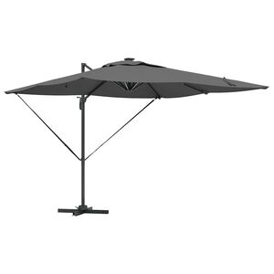 vidaXL Umbrella Antraciet 286 x 284 x 270 cm Aluminium and Polyester