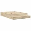 vidaXL Storage Bed Frame with Drawer Sonoma Oak 140 cm Engineered Wood
