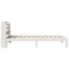 vidaXL Bed Frame with Headboard without Mattress White 90x190 cm Single