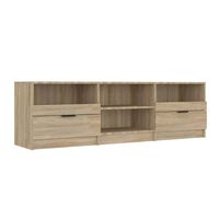 vidaXL TV Cabinet Sonoma Oak 150x33.5x45 cm Engineered Wood