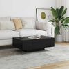 vidaXL Coffee Table Black Oak 85 x 55 x 31 cm