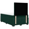 vidaXL Box Spring Bed with Mattress Dark Green 120x200 cm Velvet