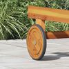 vidaXL Space Wheels 2 pcs Brown 20.5 x 20.5 x 2 cm Solid Acacia Wood