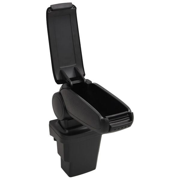 vidaXL Car Armrest Black 17x32x(37-53) cm ABS