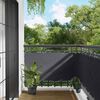 vidaXL Balcony Screen Anthracite 75 x 200 cm PU coated oxford alu