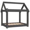 vidaXL Dog Bed | Grey | Solid Pine Wood | Medium | Tough | Dog Bed