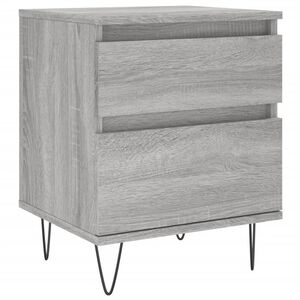 vidaXL Bedside Cabinet Grey Sonoma 40x35x50 cm Engineered Wood