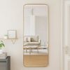 vidaXL Wall-mounted Mirror Gold 40x100 cm Rectangle