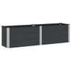 vidaXL Garden Raised Bed Black 200 x 50 x 54 cm WPC and Aluminium