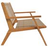 vidaXL Garden Furniture Beige 122 x 78 x 73 cm Solid Acacia Wood