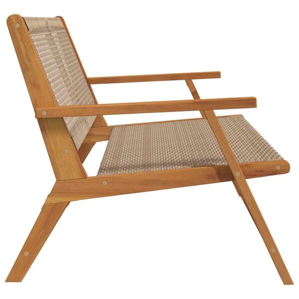 vidaXL Garden Furniture Beige 122 x 78 x 73 cm Solid Acacia Wood