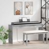 vidaXL Keyboard Stand Concrete Grey 130 x 32 x 64 cm Engineered Wood