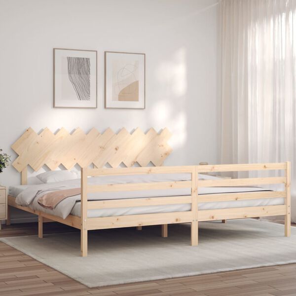 vidaXL Bed Frame without Mattress 200x200 cm Solid Wood