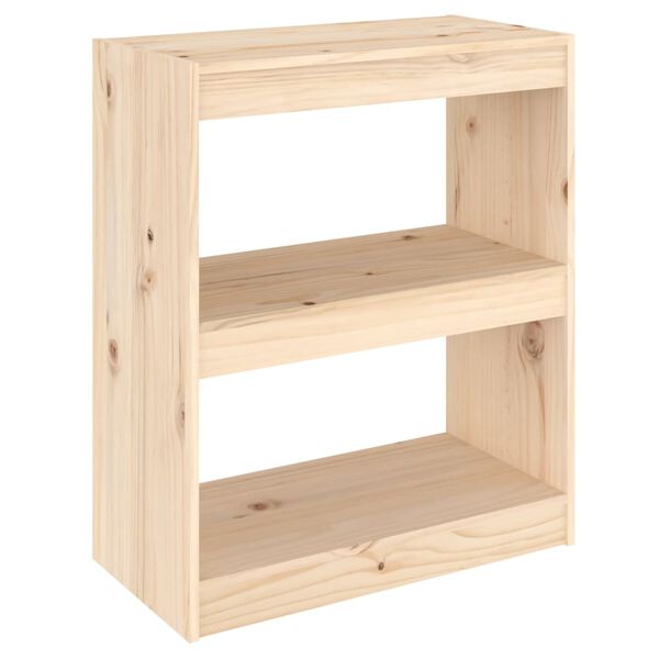vidaXL Book Cabinet/Room Divider 60x30x71.5 cm Solid Wood Pine