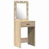 vidaXL Dressing Table Set with Drawer 2 pcs Sonoma Oak Engineered Wood