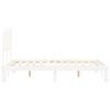 vidaXL Bed Frame without Mattress White 120x200 cm Solid Wood Pine