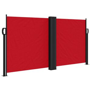 vidaXL Retractable Side Awning Red 120x1000 cm