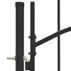 vidaXL Garden Gate Woerden Steel 1x1 m Black