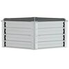 vidaXL Garden Raised Bed 129x45 cm Galvanized Steel Silver
