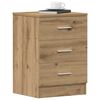 vidaXL Bedside Cabinets 2 pcs Artisan Oak 38x35x55 cm Engineered Wood
