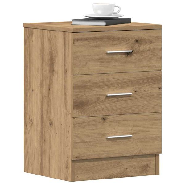 vidaXL Bedside Cabinets 2 pcs Artisan Oak 38x35x55 cm Engineered Wood