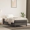 vidaXL Box Spring Bed Frame Dark Grey 90x200 cm Velvet