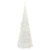 vidaXL Artificial Christmas Tree Pop-up 50 LEDs White 120 cm
