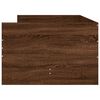 vidaXL Bed Frame with Drawers without Mattress Brown Oak 100x200 cm