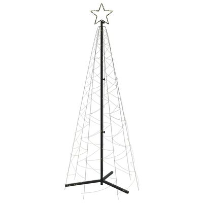 vidaXL Christmas Cone Tree Warm White 200 LEDs 70x180 cm