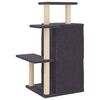 vidaXL Cat Tree with Sisal Scratching Posts Dark Grey 97 cm