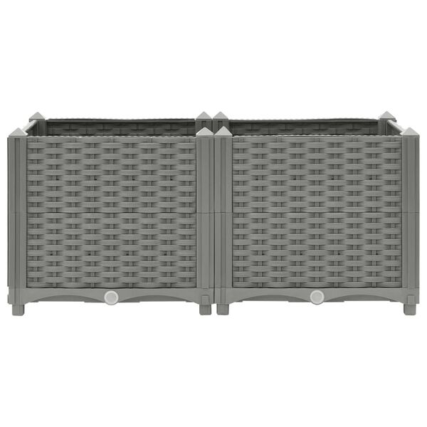 vidaXL Raised Bed 80x40x38 cm Polypropylene