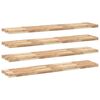 vidaXL Floating Shelves 4 pcs 120x30x4 cm Untreated Solid Wood Acacia