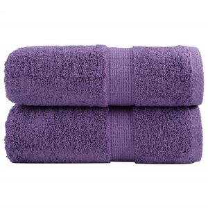 vidaXL Premium Wash Towels SOLUND 2 pcs Purple 30x30 cm 600 gsm