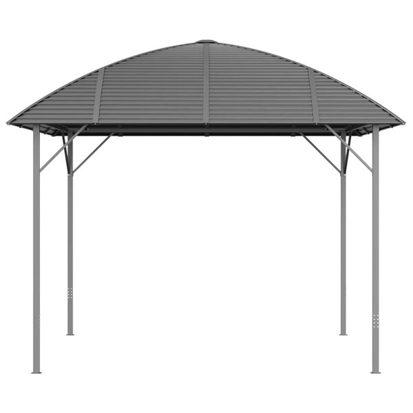 vidaXL Gazebo with Arch Roof 3x3 m Anthracite