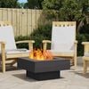 vidaXL Fire Pit Black 60 x 60 x 30 cm Steel
