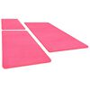 vidaXL Bed Carpets Shaggy High Pile 3 pcs Pink