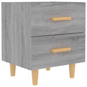 vidaXL Bed Cabinet Grey Sonoma 40x35x47.5 cm