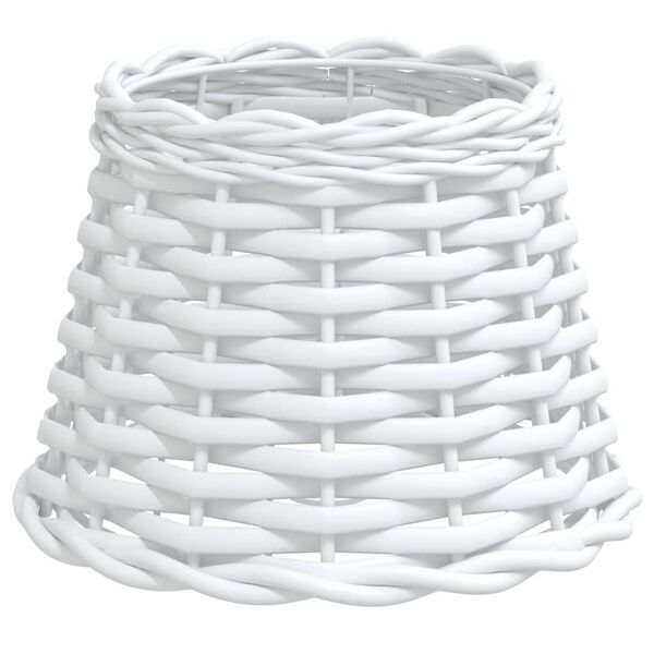 vidaXL Lamp Shade White Ø20x15 cm Wicker