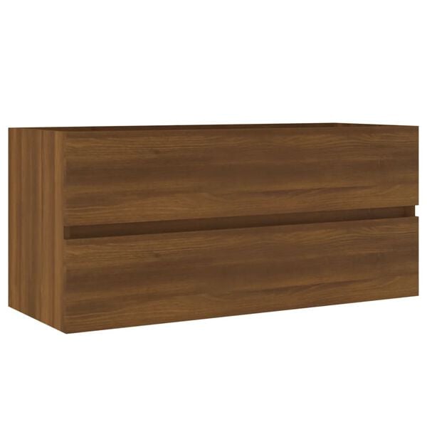vidaXL Sink Cabinet Brown Oak 100x38.5x45 cm Engineered Wood