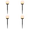 vidaXL Outdoor Solar Lights with Ground Spike 4 pcs Warm White 38.5 cm