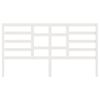 vidaXL Bed Headboard White 206x4x104 cm Solid Wood Pine