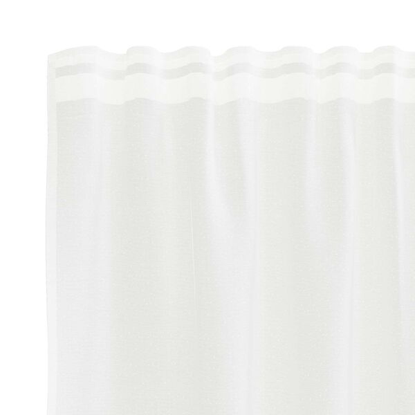 vidaXL Lace Curtain with Curtains Floral White 200 x 400 cm Polyester