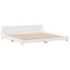 vidaXL Bed Frame without Mattress White 180x200 cm Super King Solid Wood Pine