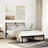 vidaXL Metal Bed Frame without Mattress Sonoma Oak 120x200 cm